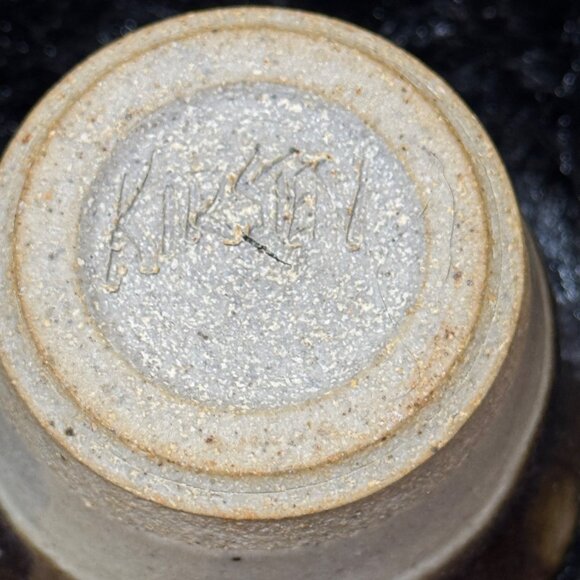 Rustic Ceramic Handmade Glazed Shot Glass Cup Set Of 2 Brown & Beige - Picture 7 of 8